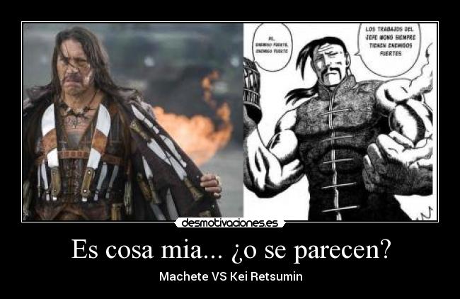 carteles kenichi machete parecidos desmotivaciones