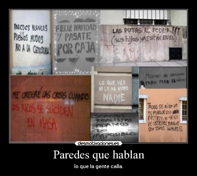 Paredes que hablan -