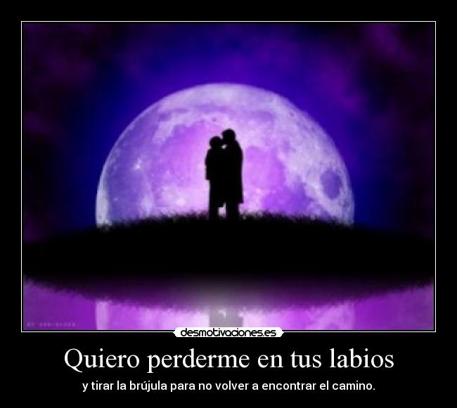 carteles quiero perderme tus labios desmotivaciones
