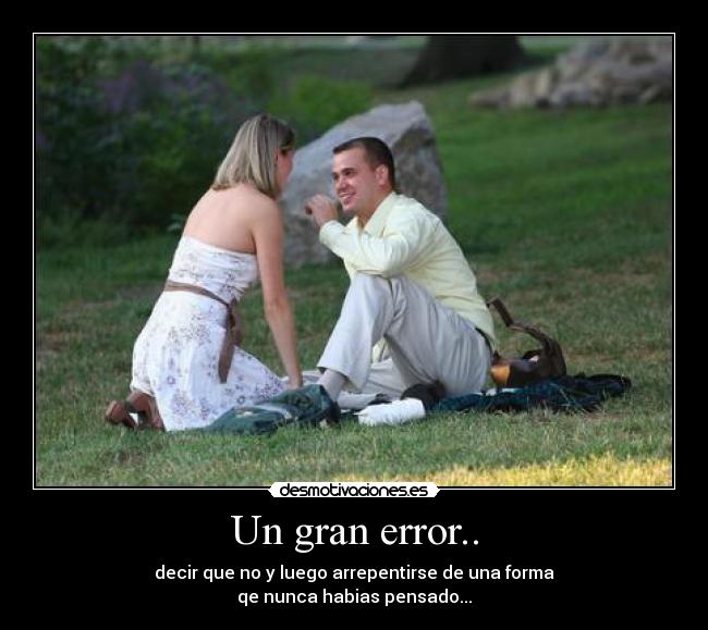 Un gran error.. - 
