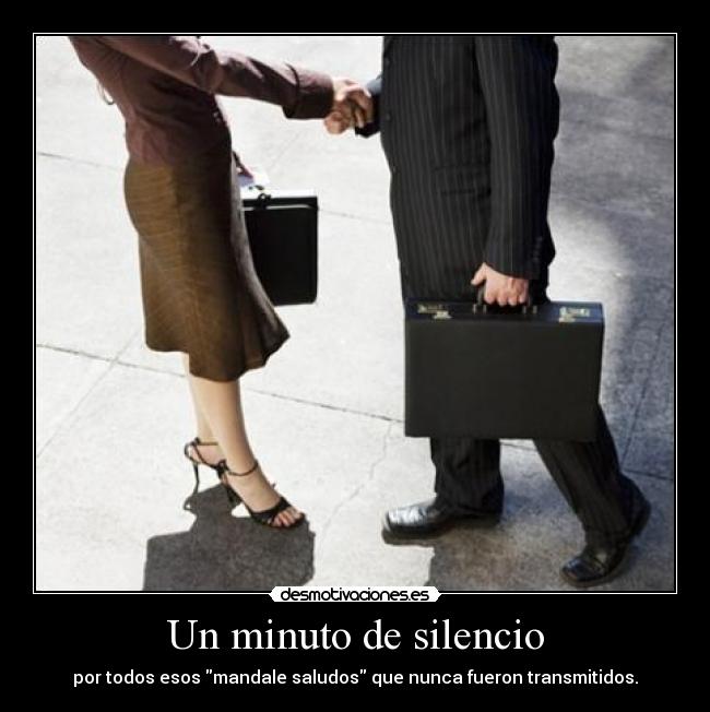 Un minuto de silencio -