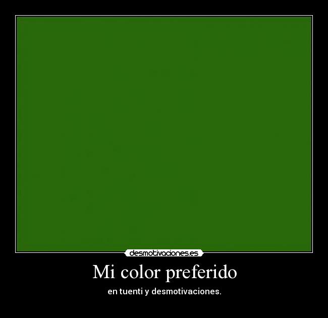 Mi color preferido - 