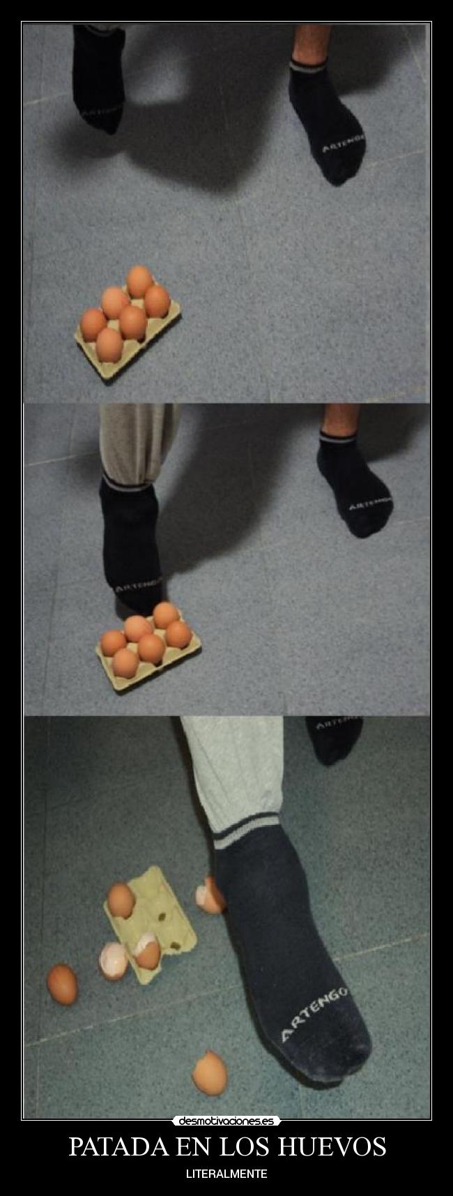 carteles patada huevos descripcion grafica desmotivaciones