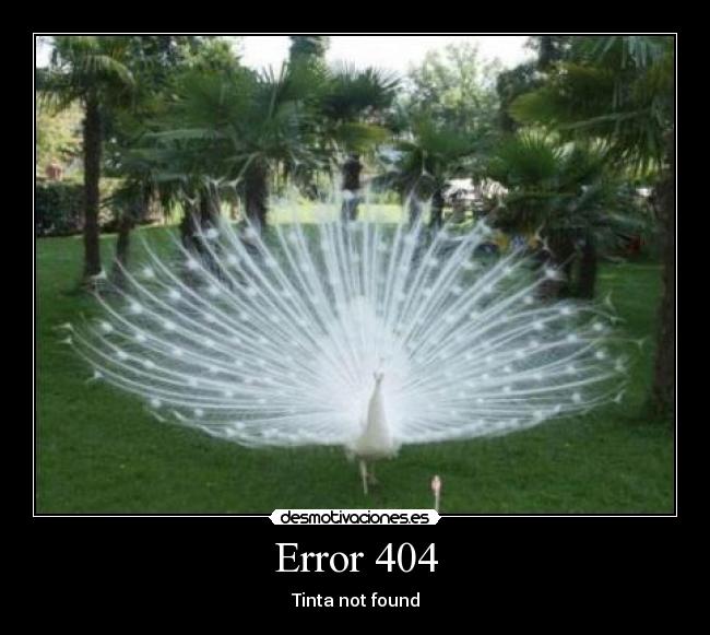 Error 404 - Tinta not found