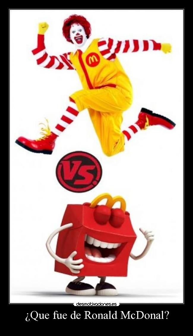 ¿Que fue de Ronald McDonal? -