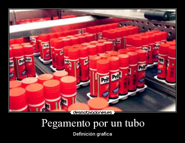 Pegamento por un tubo -