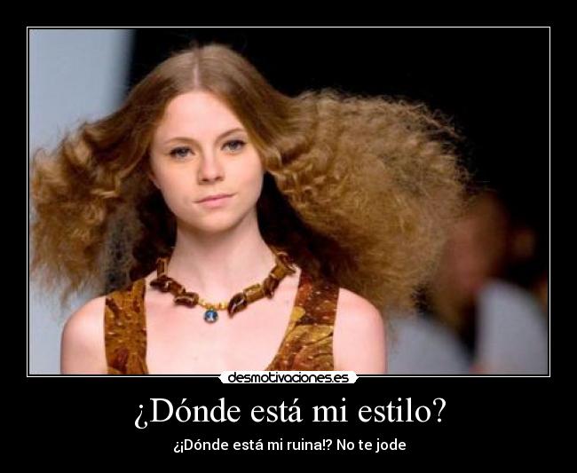¿Dónde está mi estilo? - 