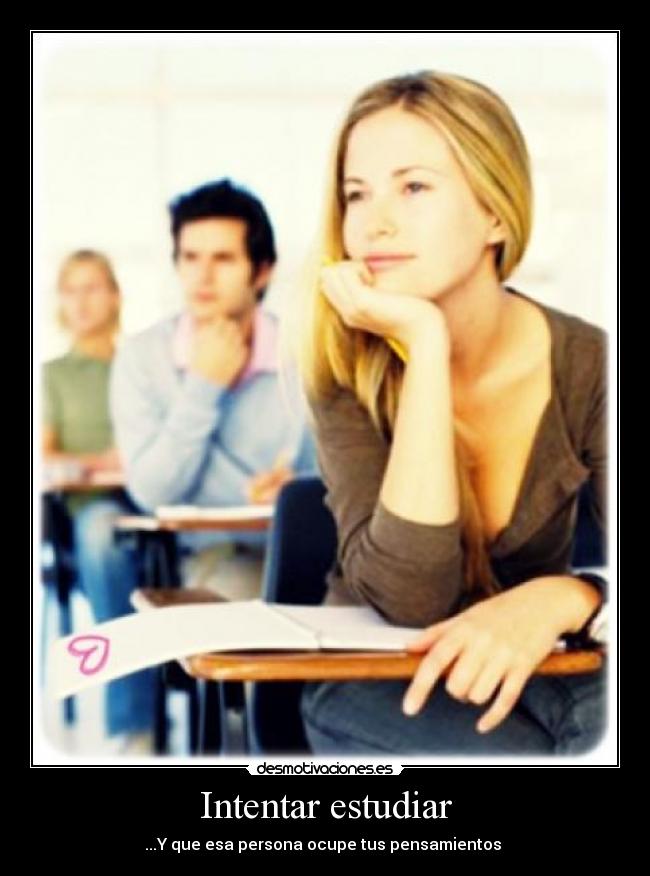 Intentar estudiar - 