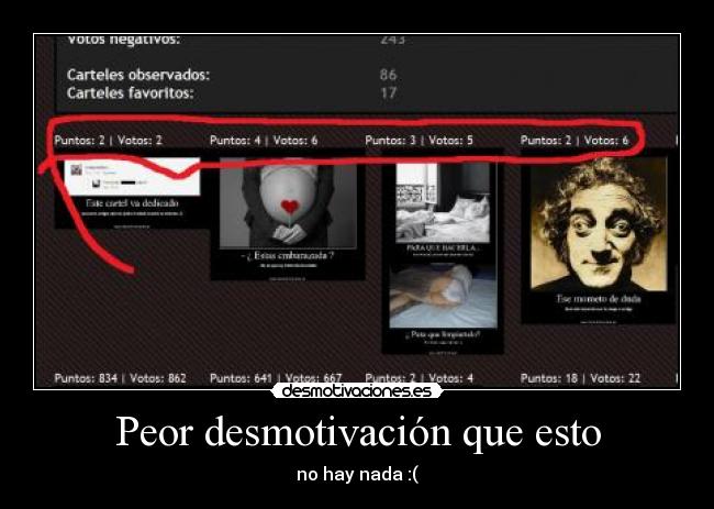 Peor desmotivación que esto -