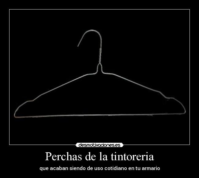 Perchas de la tintoreria - 