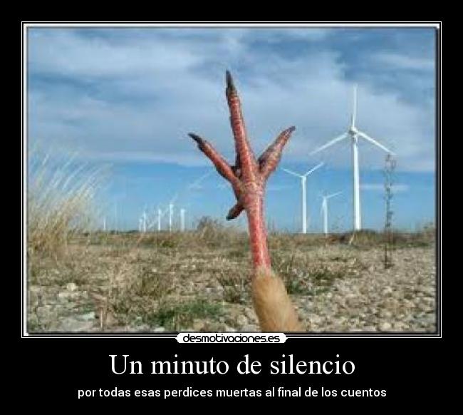 Un minuto de silencio -