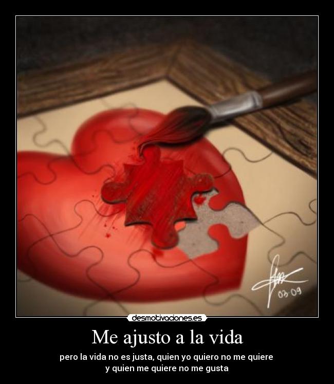 Me ajusto a la vida -