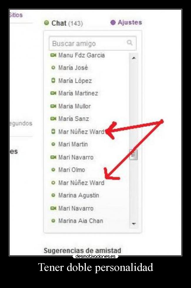 Tener doble personalidad -