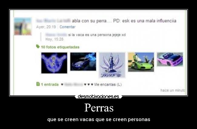 Perras - que se creen vacas que se creen personas