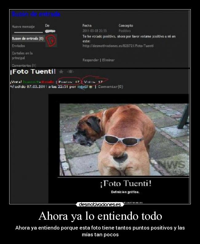 Ahora ya lo entiendo todo - Ahora ya entiendo porque esta foto tiene tantos puntos positivos y las mías tan pocos