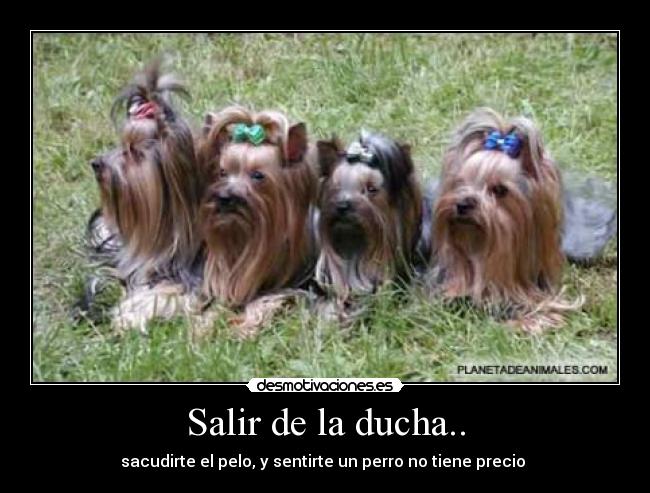 Salir de la ducha.. -