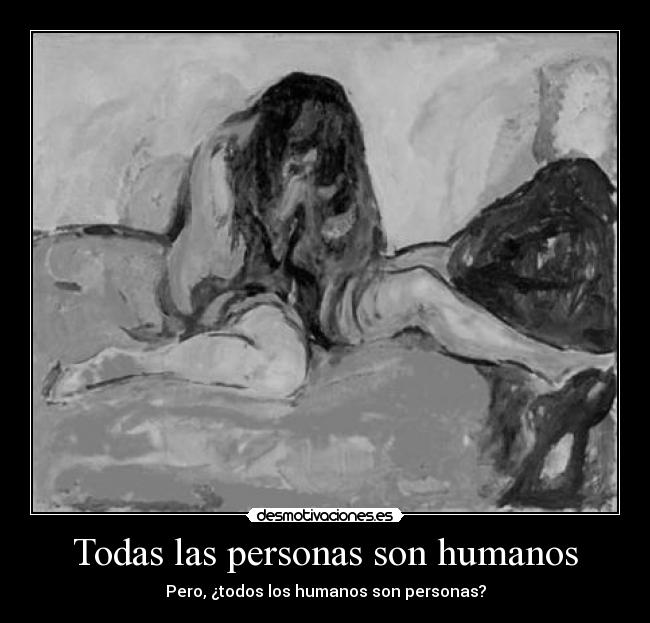 Todas las personas son humanos - 