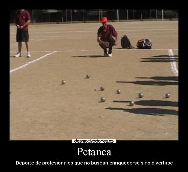 carteles petanca deporte desmotivaciones