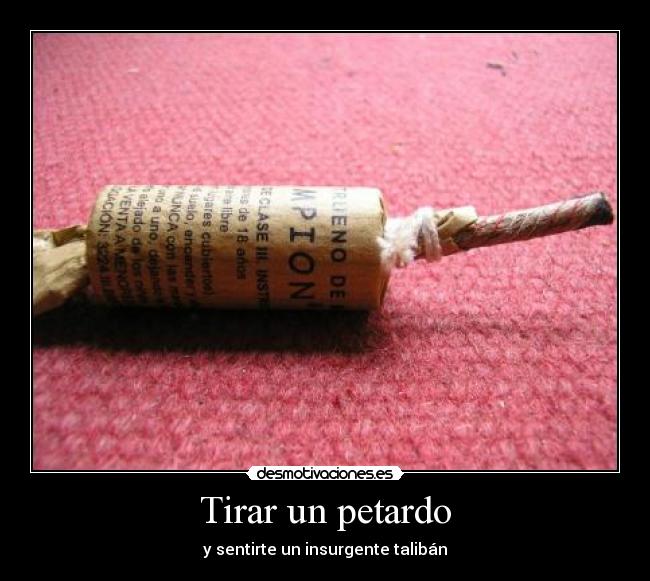Tirar un petardo - 