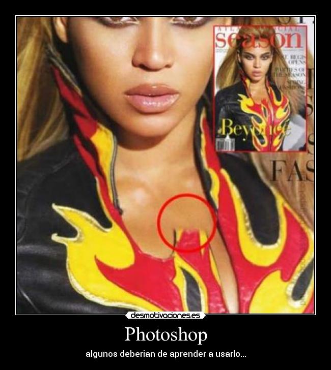 Photoshop - algunos deberian de aprender a usarlo...