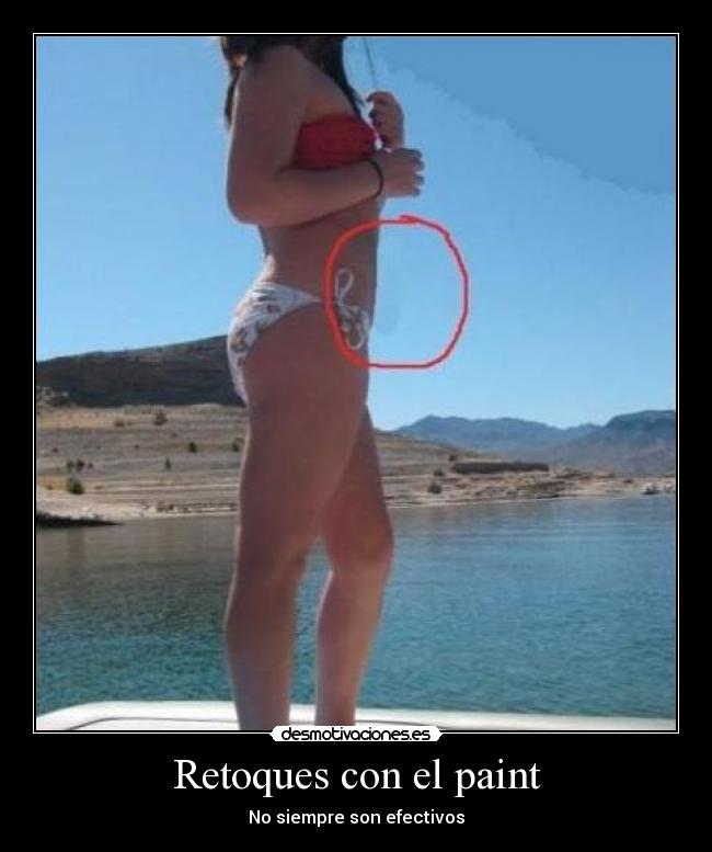 Retoques con el paint - No siempre son efectivos