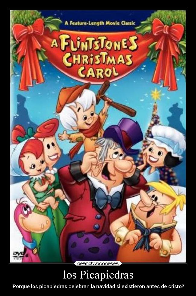 los Picapiedras - Porque los picapiedras celebran la navidad si existieron antes de cristo?