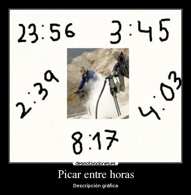 Picar entre horas - Descripción gráfica