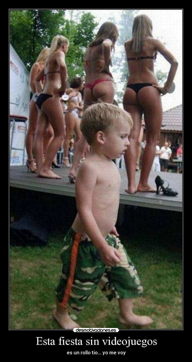Esta fiesta sin videojuegos - es un rollo tio... yo me voy