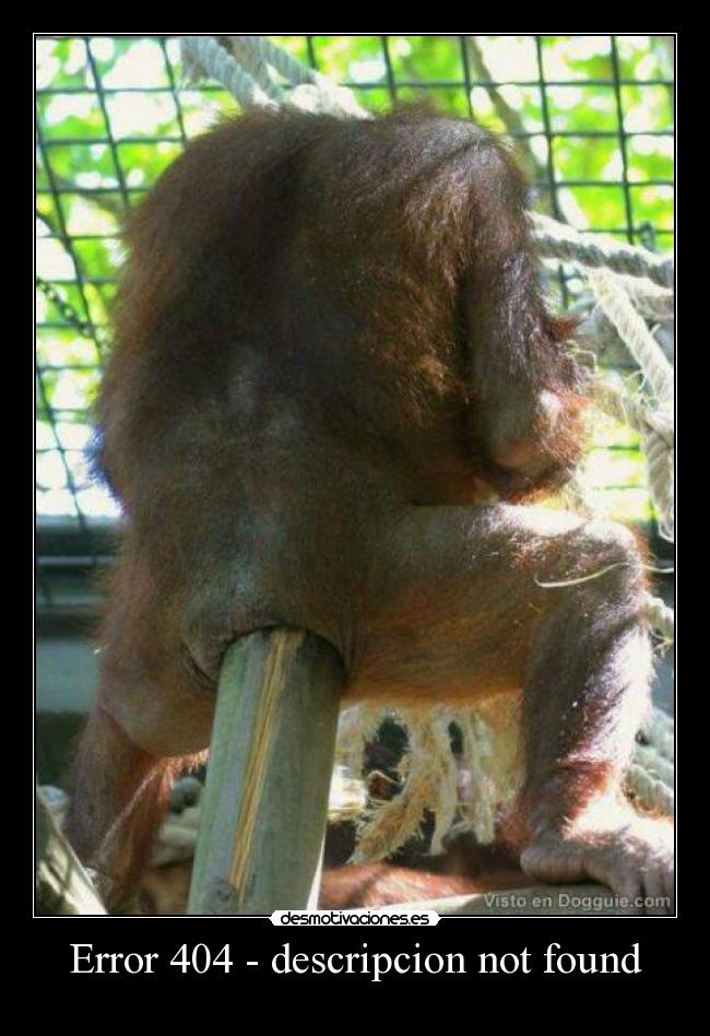 Error 404 - descripcion not found -