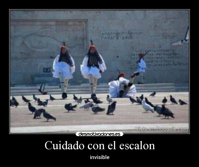 Cuidado con el escalon -