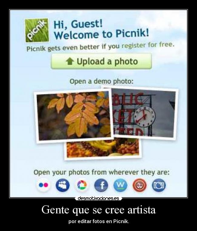 Gente que se cree artista - 