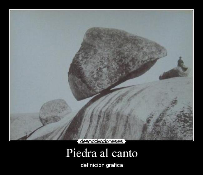 Piedra al canto - definicion grafica