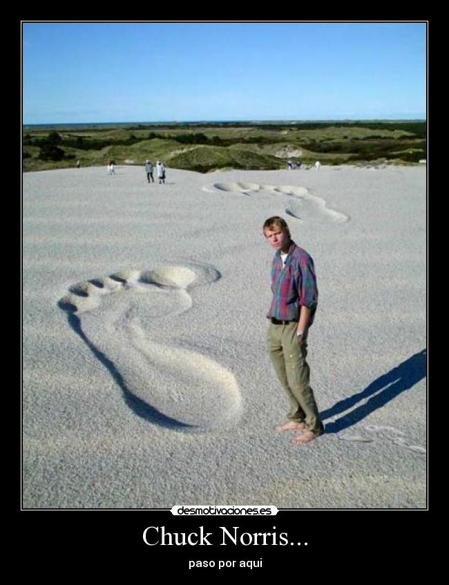Chuck Norris... - paso por aqui