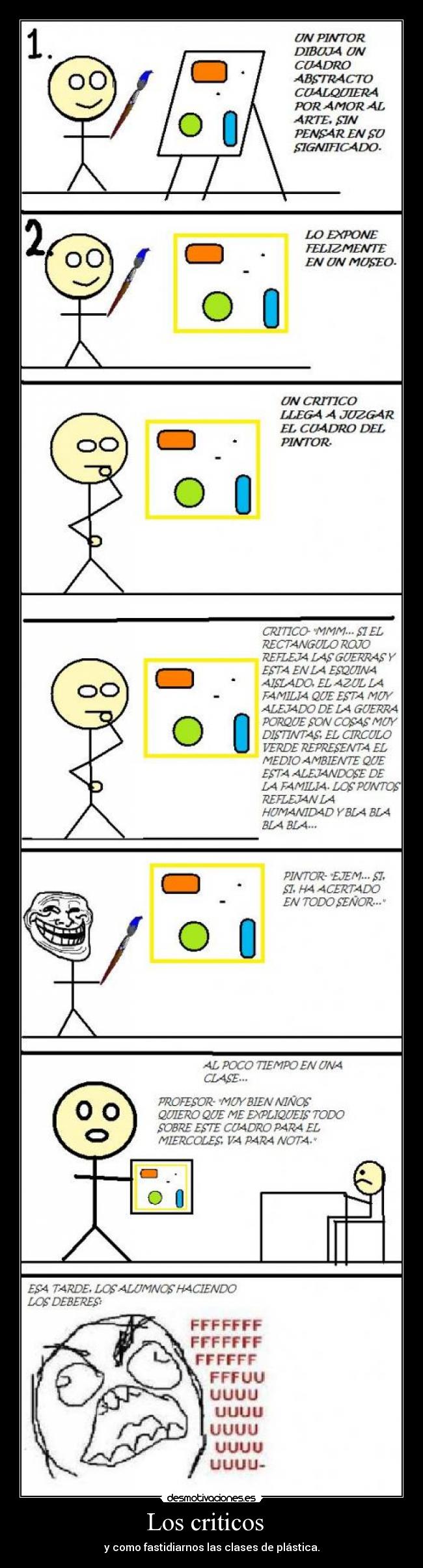 Los criticos   - y como fastidiarnos las clases de plástica.