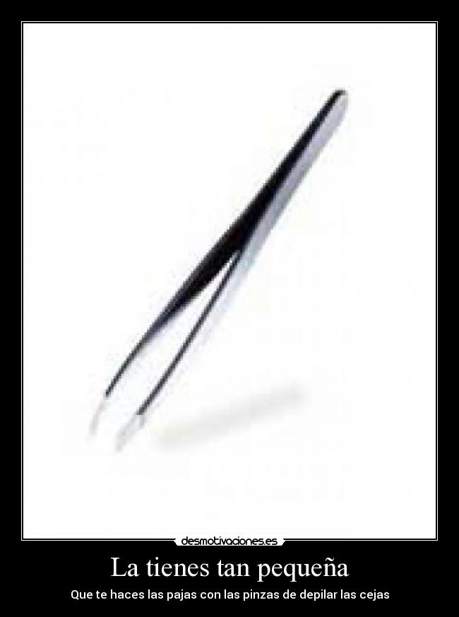 La tienes tan pequeña - 