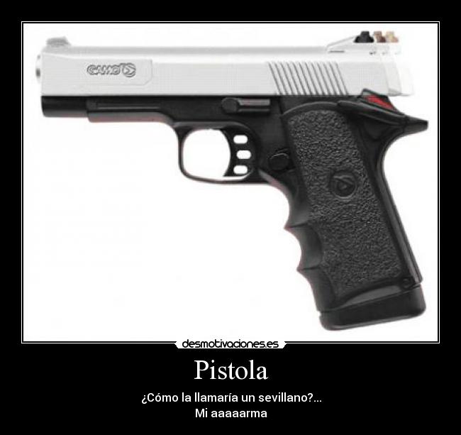 carteles pistola desmotivaciones