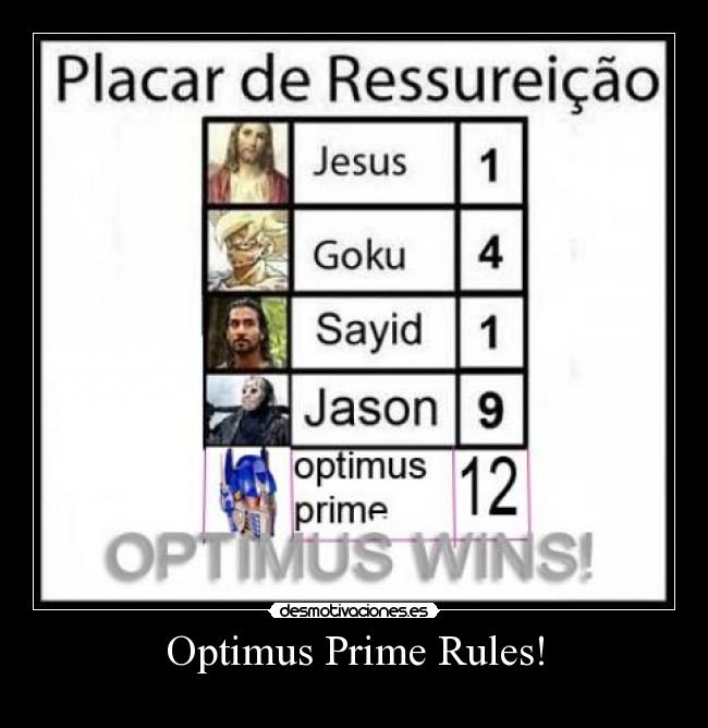 Optimus Prime Rules! - 