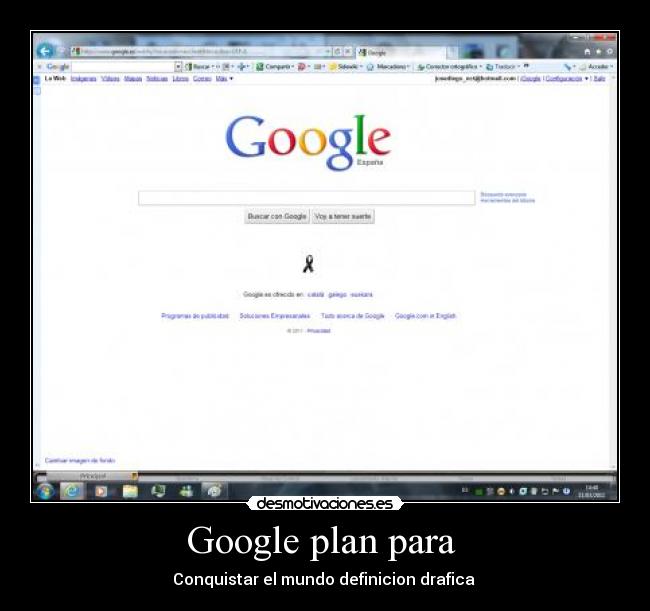 Google plan para - Conquistar el mundo definicion drafica