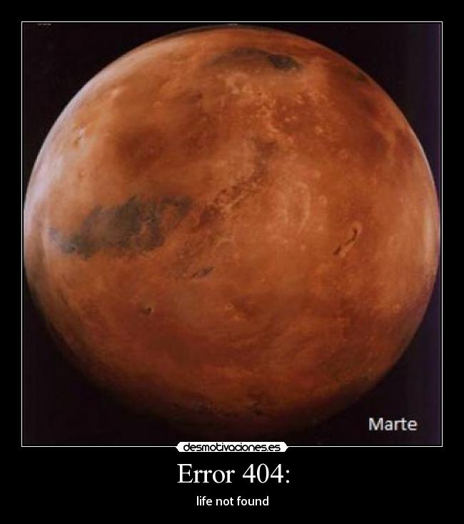 Error 404: - life not found