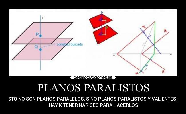 PLANOS PARALISTOS - 