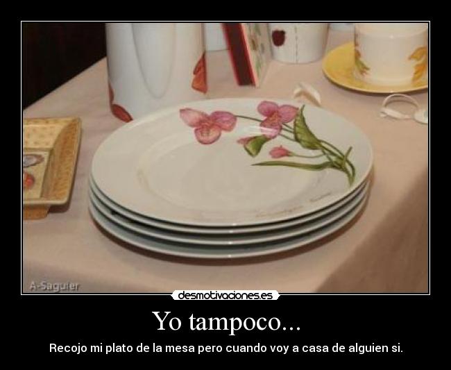 Yo tampoco... -