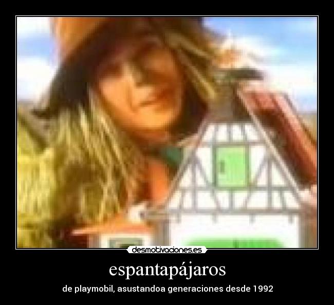 espantapájaros - de playmobil, asustandoa generaciones desde 1992