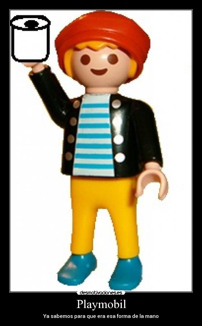 Playmobil - Ya sabemos para que era esa forma de la mano