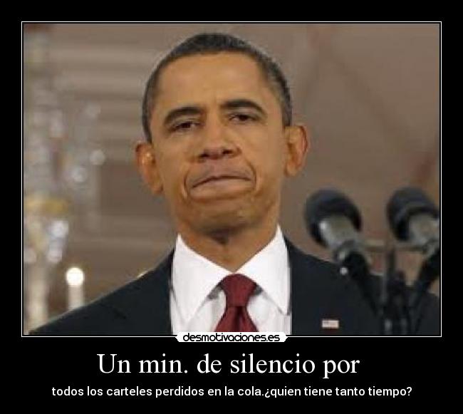 Un min. de silencio por  - 
