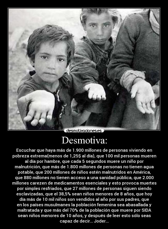Desmotiva: -