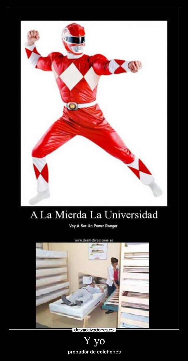 Y yo - probador de colchones