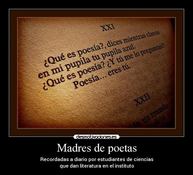 Madres de poetas - 