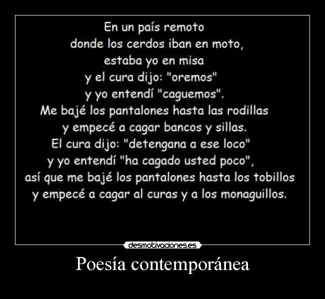 Poesía contemporánea -