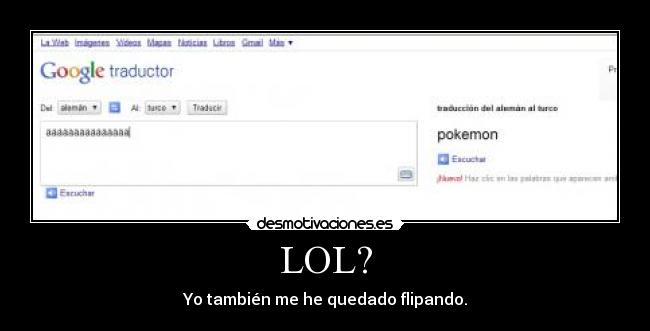 LOL? - Yo también me he quedado flipando.