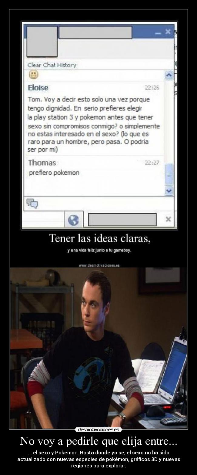 carteles pokemon game boy sheldon cooper graficos juegos sexo eleccion big bang theory region desmotivaciones